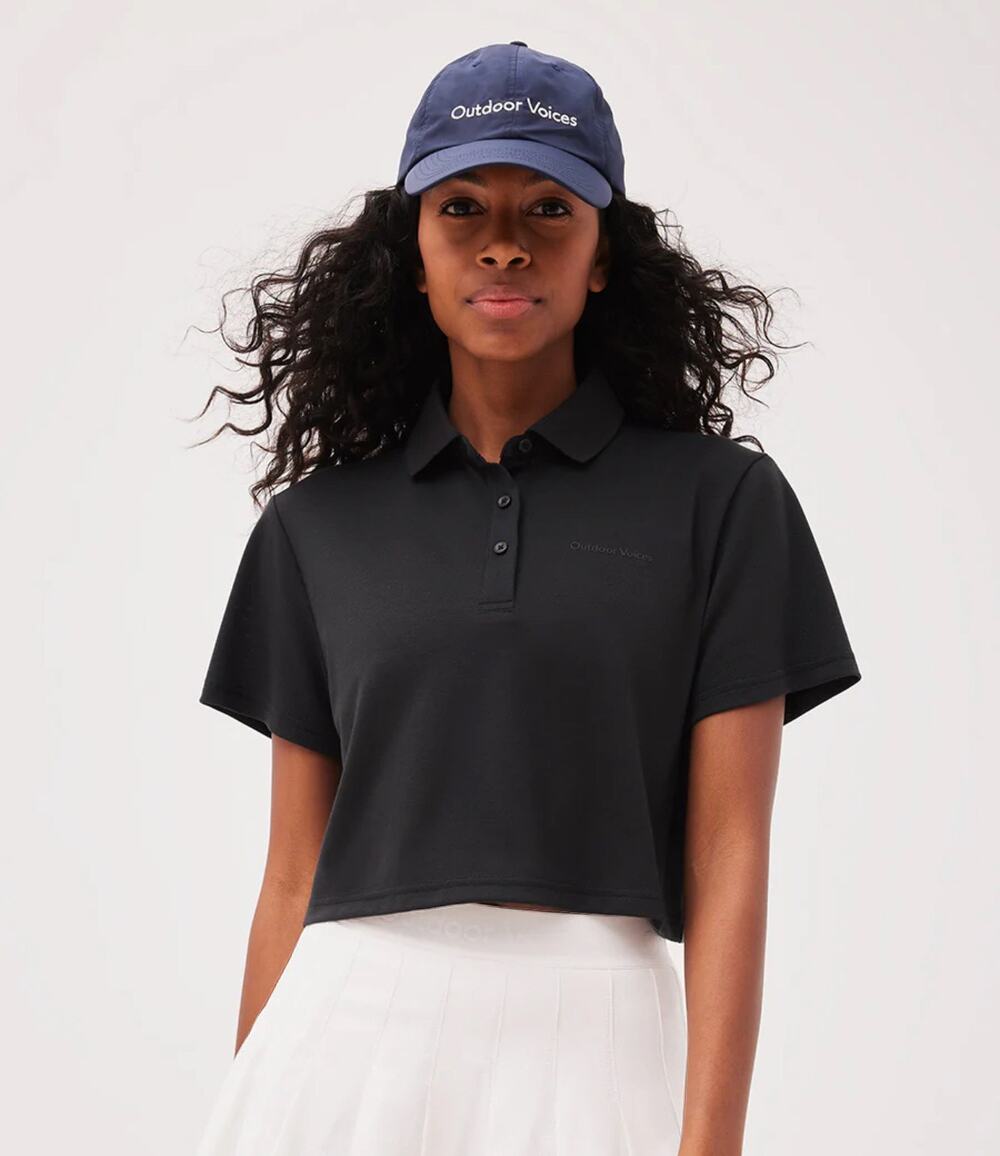 Outdoor Voices Birdie Cropped Polo